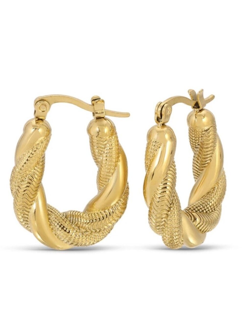 New! Eye Candy Los Angeles Charlotte Twist Earrings NWOT
